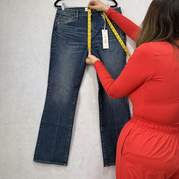 Driftwood Jeans Womens 31 Dark Wash Kelly Bootcut Stretch 5 Pocket Zip Fly NWT - Picture 3 of 10